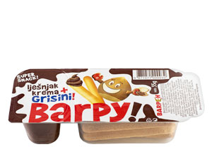 BARPY LJEŠNJAK-KAKAO + GRISINI / 35 g - barpeh.com